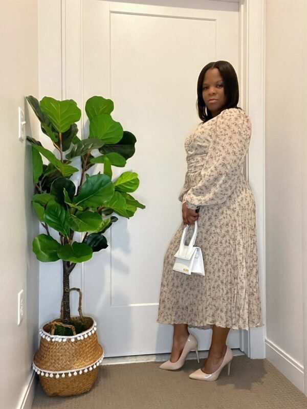 PLEATED IN ROUCHED DRESS - Image 3